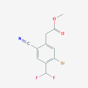 Methyl 5-bromo-2-cyano-4-(difluoromethyl)phenylacetate