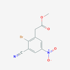 Methyl 2-bromo-3-cyano-5-nitrophenylacetate