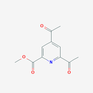 molecular formula C11H11NO4 B14863123 Methyl 4,6-diacetylpyridine-2-carboxylate 