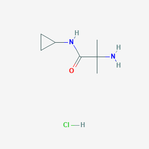 molecular formula C7H15ClN2O B1486313 2-Amino-N-cyclopropyl-2-methylpropanamide hydrochloride CAS No. 2204958-93-8