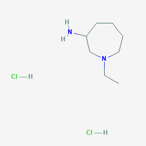 molecular formula C8H20Cl2N2 B1486315 1-Ethyl-3-azepanamine dihydrochloride CAS No. 2205504-65-8