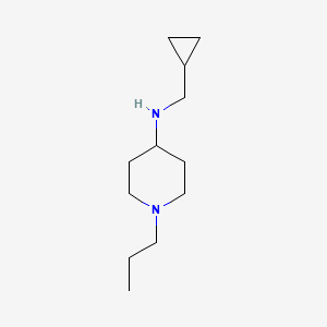 molecular formula C12H24N2 B1486329 N-(cyclopropylmethyl)-1-propylpiperidin-4-amine CAS No. 1019561-26-2