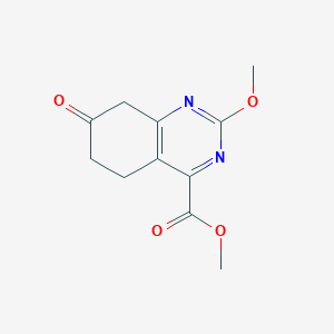 molecular formula C11H12N2O4 B14863306 Methyl 2-methoxy-7-oxo-5,6,7,8-tetrahydroquinazoline-4-carboxylate 