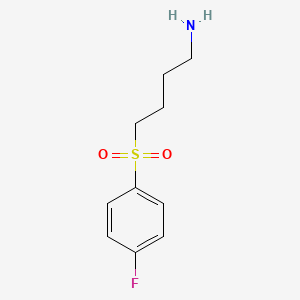 molecular formula C10H14FNO2S B1486331 4-(4-Fluorobenzenesulfonyl)butylamine CAS No. 1018522-55-8