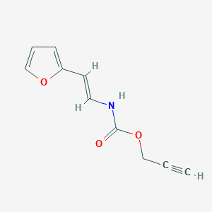 molecular formula C10H9NO3 B14863324 2-Propynyl N-(2-(2-furyl)vinyl)carbamate 