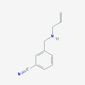 molecular formula C11H12N2 B1486339 3-[(Prop-2-en-1-ylamino)methyl]benzonitrile CAS No. 1019561-15-9