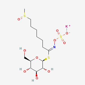 molecular formula C14H26KNO10S3 B14863395 potassium;[(E)-[7-methylsulfinyl-1-[(2S,3R,4S,5S,6R)-3,4,5-trihydroxy-6-(hydroxymethyl)oxan-2-yl]sulfanylheptylidene]amino] sulfate 