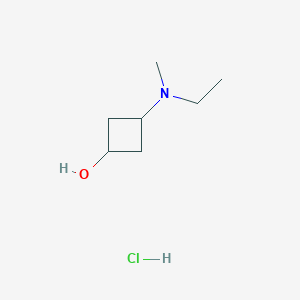 molecular formula C7H16ClNO B1486343 3-[Ethyl(methyl)amino]cyclobutanol hydrochloride CAS No. 2169630-09-3
