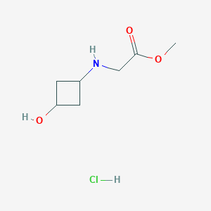 molecular formula C7H14ClNO3 B1486344 Methyl 2-[(3-hydroxycyclobutyl)amino]acetate hydrochloride CAS No. 2203071-47-8