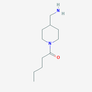 molecular formula C11H22N2O B1486346 1-(4-(Aminomethyl)piperidin-1-yl)pentan-1-one CAS No. 1018555-29-7