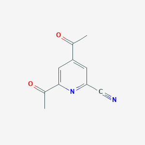 molecular formula C10H8N2O2 B14863498 4,6-Diacetylpyridine-2-carbonitrile 