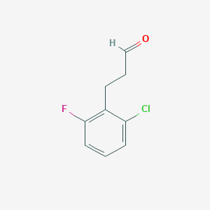molecular formula C9H8ClFO B1486351 3-(2-Chloro-6-fluorophenyl)propanal CAS No. 862574-71-8