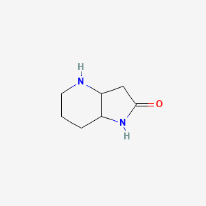 molecular formula C7H12N2O B14863511 Octahydro-2H-pyrrolo[3,2-B]pyridin-2-one 