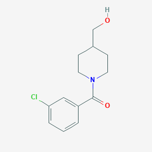 molecular formula C13H16ClNO2 B1486352 [1-(3-Chlorobenzoyl)piperidin-4-yl]methanol CAS No. 1082861-90-2