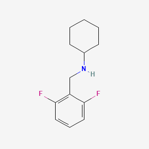 molecular formula C13H17F2N B1486354 N-[(2,6-difluorophenyl)methyl]cyclohexanamine CAS No. 1019568-39-8