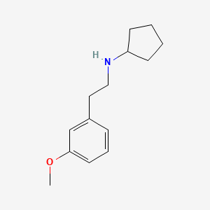 molecular formula C14H21NO B1486355 N-[2-(3-methoxyphenyl)ethyl]cyclopentanamine CAS No. 1158694-62-2