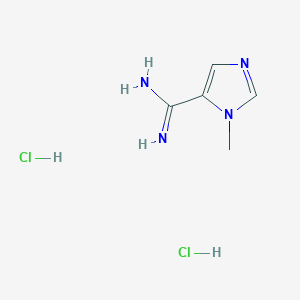 molecular formula C5H10Cl2N4 B1486356 1-Methyl-1H-imidazole-5-carboximidamide dihydrochloride CAS No. 2206970-12-7