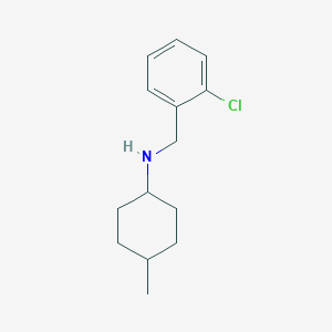 molecular formula C14H20ClN B1486359 N-[(2-chlorophenyl)methyl]-4-methylcyclohexan-1-amine CAS No. 1041563-42-1