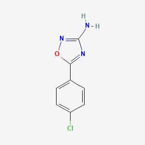 molecular formula C8H6ClN3O B1486360 5-(4-Chlorophenyl)-1,2,4-oxadiazol-3-amine CAS No. 23275-53-8