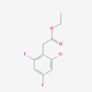 molecular formula C10H9BrF2O2 B1486366 Ethyl 2-bromo-4,6-difluorophenylacetate CAS No. 1805104-90-8