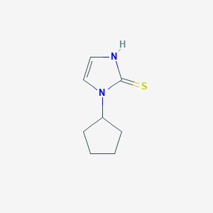 molecular formula C8H12N2S B1486373 1-cyclopentyl-1H-imidazole-2-thiol CAS No. 1038363-71-1