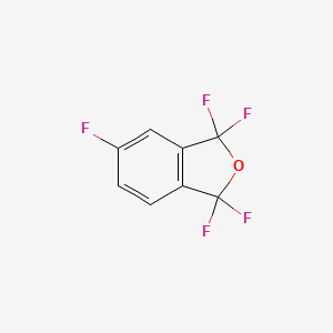 molecular formula C8H3F5O B1486375 1,1,3,3,5-Pentafluoro-1,3-dihydroisobenzofuran CAS No. 651-58-1