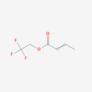 molecular formula C6H7F3O2 B14863777 2,2,2-Trifluoroethyl but-2-enoate 