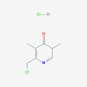 molecular formula C8H11Cl2NO B1486380 2-Chloromethyl-3,5-dimethylpyridin-4-one hydrochloride CAS No. 1420660-50-9