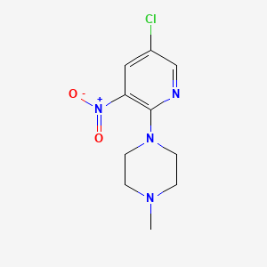 molecular formula C10H13ClN4O2 B1486384 1-(5-Chloro-3-nitropyridin-2-yl)-4-methylpiperazine CAS No. 2129869-16-3