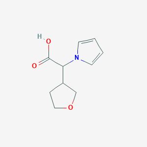 molecular formula C10H13NO3 B14863918 2-(1H-pyrrol-1-yl)-2-(tetrahydrofuran-3-yl)acetic acid 