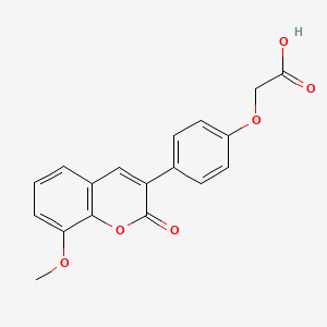 [4-(8-methoxy-2-oxo-2H-chromen-3-yl)phenoxy]acetic acid