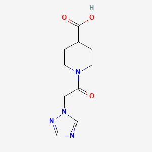 1-(2-(1H-1,2,4-triazol-1-yl)acetyl)piperidine-4-carboxylic acid