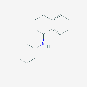 molecular formula C16H25N B1486401 N-(4-methylpentan-2-yl)-1,2,3,4-tetrahydronaphthalen-1-amine CAS No. 1036561-08-6