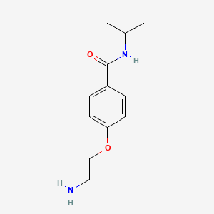 molecular formula C12H18N2O2 B1486402 4-(2-Aminoethoxy)-N-isopropylbenzamide CAS No. 1018579-46-8