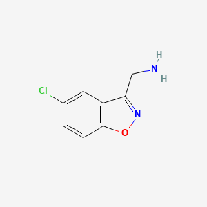 molecular formula C8H7ClN2O B1486403 (5-Chlorobenzo[d]isoxazol-3-yl)methanamine CAS No. 1177481-26-3