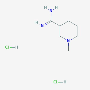 molecular formula C7H17Cl2N3 B1486406 1-Methylpiperidine-3-carboximidamide dihydrochloride CAS No. 1171010-99-3