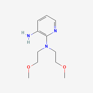 molecular formula C11H19N3O2 B1486409 N2,N2-bis(2-methoxyethyl)pyridine-2,3-diamine CAS No. 135652-05-0
