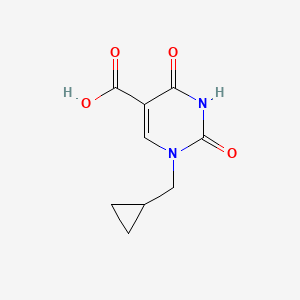 molecular formula C9H10N2O4 B14864095 1-(Cyclopropylmethyl)-2,4-dioxo-1,2,3,4-tetrahydropyrimidine-5-carboxylic acid 