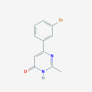 molecular formula C11H9BrN2O B1486413 6-(3-Bromophenyl)-2-methylpyrimidin-4-ol CAS No. 1368846-88-1