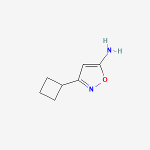 molecular formula C7H10N2O B1486417 3-Cyclobutyl-1,2-oxazol-5-amine CAS No. 1039833-39-0