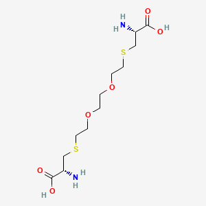 molecular formula C12H24N2O6S2 B1486419 (2R)-2-amino-3-[2-[2-[2-[(2R)-2-amino-2-carboxyethyl]sulfanylethoxy]ethoxy]ethylsulfanyl]propanoic acid CAS No. 337515-04-5