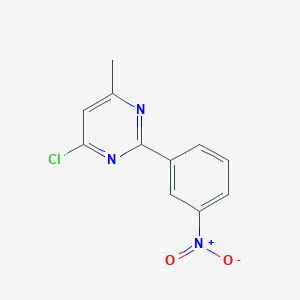 molecular formula C11H8ClN3O2 B1486422 4-氯-6-甲基-2-(3-硝基苯基)嘧啶 CAS No. 1118788-24-1