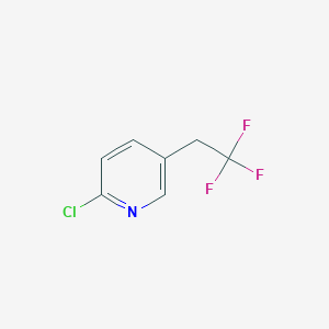 molecular formula C7H5ClF3N B1486423 2-Chloro-5-(2,2,2-trifluoroethyl)pyridine CAS No. 1099598-08-9