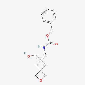 molecular formula C16H21NO4 B14864239 Benzyl ((6-(hydroxymethyl)-2-oxaspiro[3.3]heptan-6-yl)methyl)carbamate 