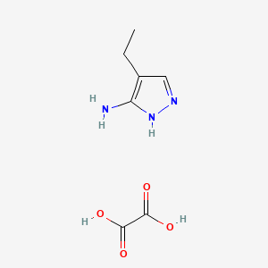 molecular formula C7H11N3O4 B1486426 4-Ethyl-1H-pyrazol-3-amine oxalate CAS No. 1010800-27-7