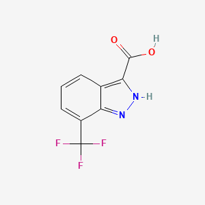 molecular formula C9H5F3N2O2 B1486427 7-(Trifluoromethyl)-1H-indazole-3-carboxylic acid CAS No. 959236-70-5
