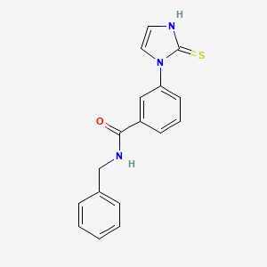 molecular formula C17H15N3OS B1486430 N-benzyl-3-(2-sulfanyl-1H-imidazol-1-yl)benzamide CAS No. 1146290-00-7
