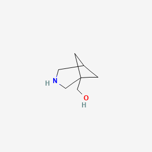 molecular formula C7H13NO B1486431 (3-Azabicyclo[3.1.1]heptan-1-yl)methanol CAS No. 1172693-01-4