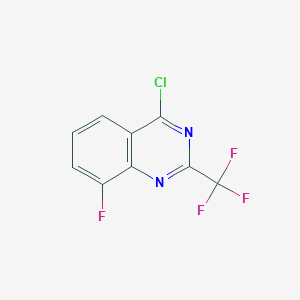 molecular formula C9H3ClF4N2 B1486437 4-Chloro-8-fluoro-2-(trifluoromethyl)quinazoline CAS No. 959238-18-7