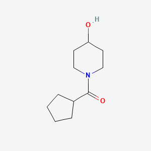 molecular formula C11H19NO2 B1486440 Cyclopentyl(4-hydroxypiperidin-1-yl)methanone CAS No. 1090829-61-0